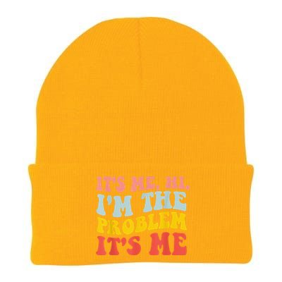 Funny Quote It's Me Hi I'm the Problem It's Me Knit Cap Winter Beanie