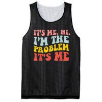 Funny Quote It's Me Hi I'm the Problem It's Me Mesh Reversible Basketball Jersey Tank