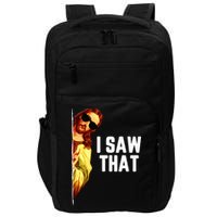 Funny Quote Jesus Meme I Saw That Christian God Impact Tech Backpack