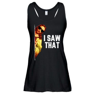 Funny Quote Jesus Meme I Saw That Christian God Ladies Essential Flowy Tank
