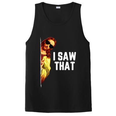 Funny Quote Jesus Meme I Saw That Christian God PosiCharge Competitor Tank