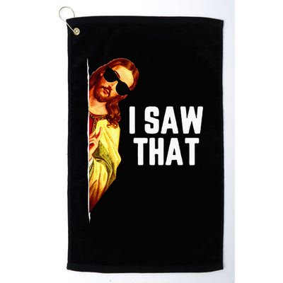 Funny Quote Jesus Meme I Saw That Christian God Golf Towel