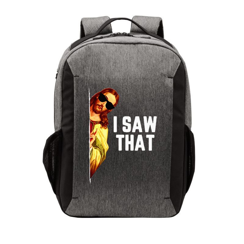 Funny Quote Jesus Meme I Saw That Christian God Vector Backpack