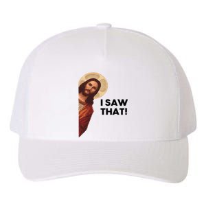 Funny Quote Jesus Meme I Saw That Christian Joke Lion Faith Yupoong Adult 5-Panel Trucker Hat