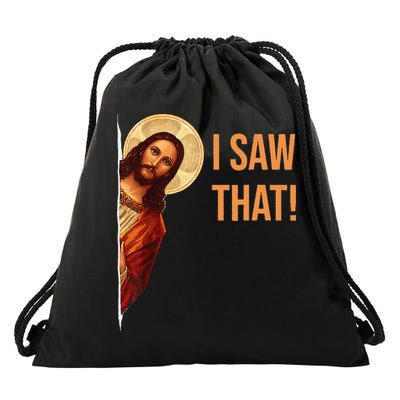 Funny Quote Jesus Meme I Saw That Christian Drawstring Bag