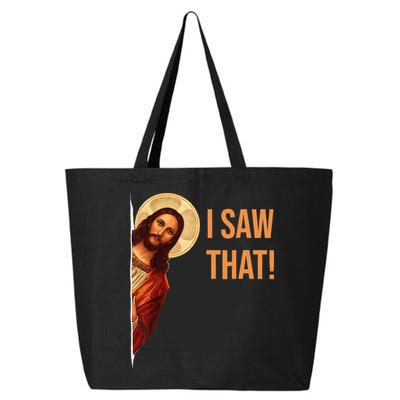Funny Quote Jesus Meme I Saw That Christian 25L Jumbo Tote