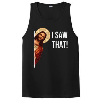 Funny Quote Jesus Meme I Saw That Christian Gift PosiCharge Competitor Tank