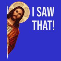 Funny Quote Jesus Meme I Saw That Christian Gift Women's V-Neck T-Shirt