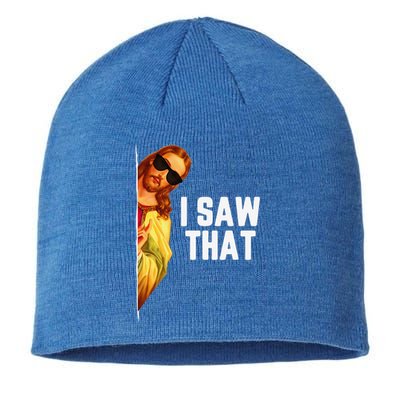 Funny Quote Jesus Meme I Saw That Christian God Gift Sustainable Beanie