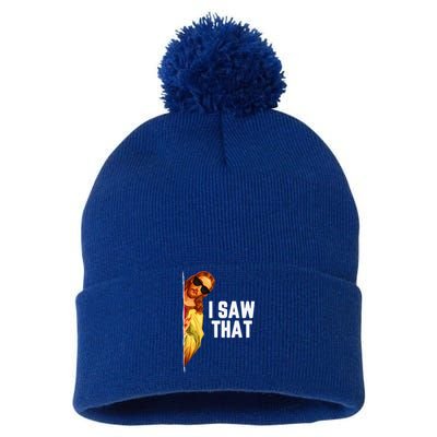 Funny Quote Jesus Meme I Saw That Christian God Gift Pom Pom 12in Knit Beanie