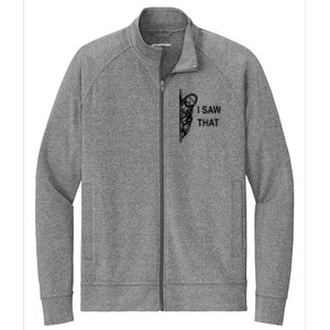 Funny Quote Jesus Meme I Saw That Christian Jesus Meme Stretch Full-Zip Cadet Jacket