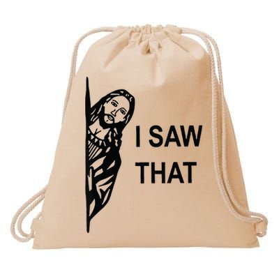 Funny Quote Jesus Meme I Saw That Christian Jesus Meme Drawstring Bag