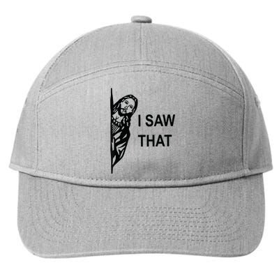 Funny Quote Jesus Meme I Saw That Christian Jesus Meme 7-Panel Snapback Hat