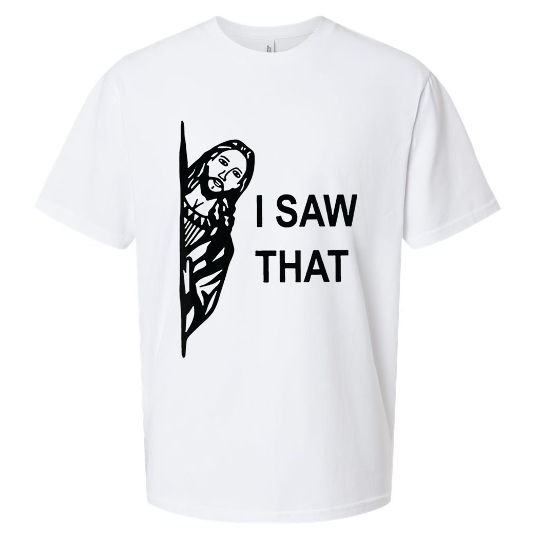 Funny Quote Jesus Meme I Saw That Christian Jesus Meme Sueded Cloud Jersey T-Shirt