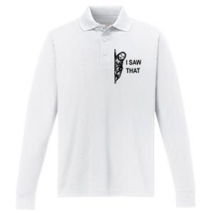 Funny Quote Jesus Meme I Saw That Christian Jesus Meme Performance Long Sleeve Polo