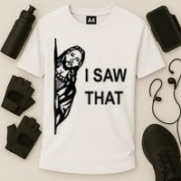 Funny Quote Jesus Meme I Saw That Christian Jesus Meme Cooling Performance Crew T-Shirt