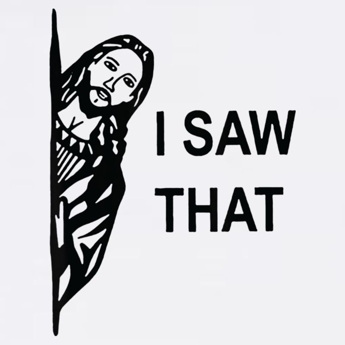 Funny Quote Jesus Meme I Saw That Christian Jesus Meme Flat Bill Trucker Hat