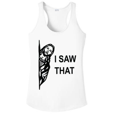 Funny Quote Jesus Meme I Saw That Christian Jesus Meme Ladies PosiCharge Competitor Racerback Tank