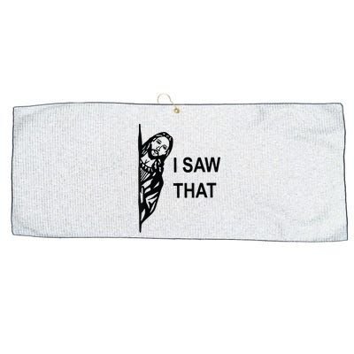 Funny Quote Jesus Meme I Saw That Christian Jesus Meme Large Microfiber Waffle Golf Towel