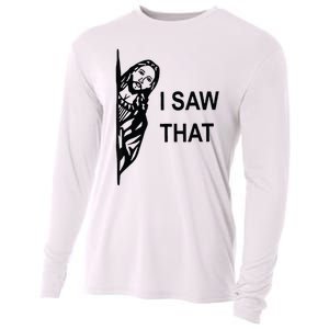 Funny Quote Jesus Meme I Saw That Christian Jesus Meme Cooling Performance Long Sleeve Crew