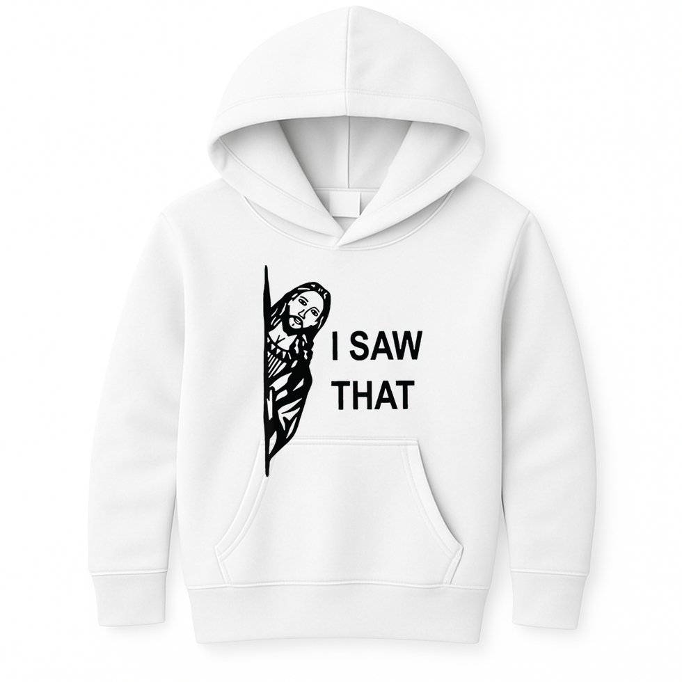 Funny Quote Jesus Meme I Saw That Christian Jesus Meme Kids Hoodie