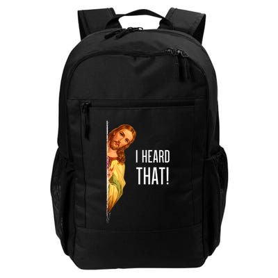 Funny Quote Jesus Meme I Heard That Christian God Backpack