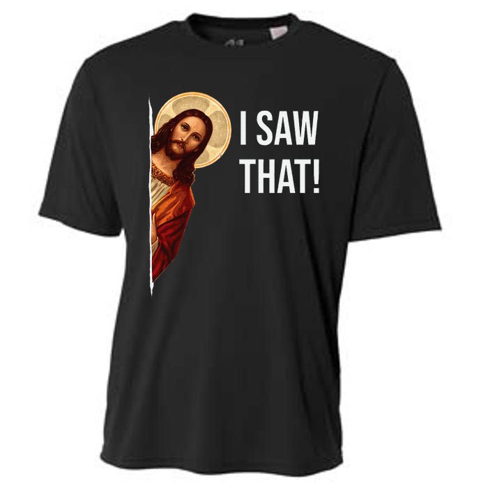 Funny Quote Jesus Meme I Saw That Christian Cooling Performance Crew T-Shirt