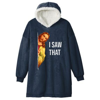 Funny Quote Jesus Meme I Saw That Christian God Womens Hooded Wearable Blanket