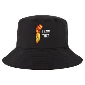 Funny Quote Jesus Meme I Saw That Christian God Cool Comfort Performance Bucket Hat