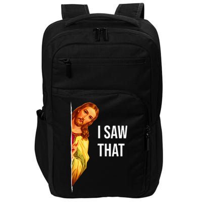 Funny Quote Jesus Meme I Saw That Christian God Impact Tech Backpack
