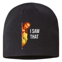 Funny Quote Jesus Meme I Saw That Christian God Sustainable Beanie