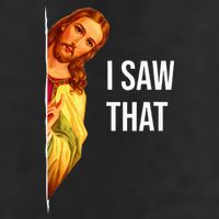 Funny Quote Jesus Meme I Saw That Christian God 25L Jumbo Tote