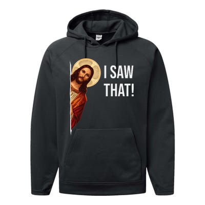 Funny Quote Jesus Meme I Saw That Christian Performance Fleece Hoodie