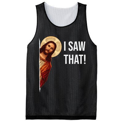 Funny Quote Jesus Meme I Saw That Christian Mesh Reversible Basketball Jersey Tank