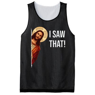 Funny Quote Jesus Meme I Saw That Christian Mesh Reversible Basketball Jersey Tank