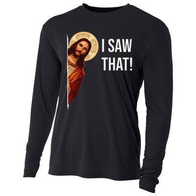 Funny Quote Jesus Meme I Saw That Christian Cooling Performance Long Sleeve Crew