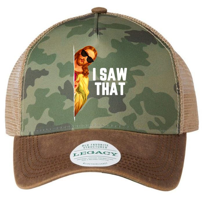 Funny Quote Jesus Meme I Saw That Christian God Legacy Tie Dye Trucker Hat