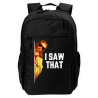 Funny Quote Jesus Meme I Saw That Christian God Daily Commute Backpack