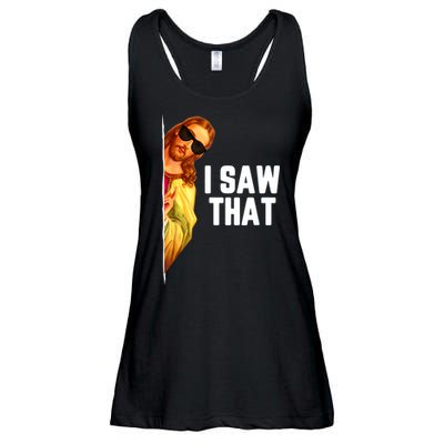 Funny Quote Jesus Meme I Saw That Christian God Ladies Essential Flowy Tank