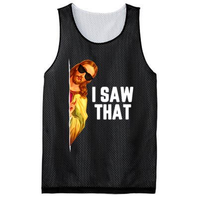 Funny Quote Jesus Meme I Saw That Christian God Mesh Reversible Basketball Jersey Tank