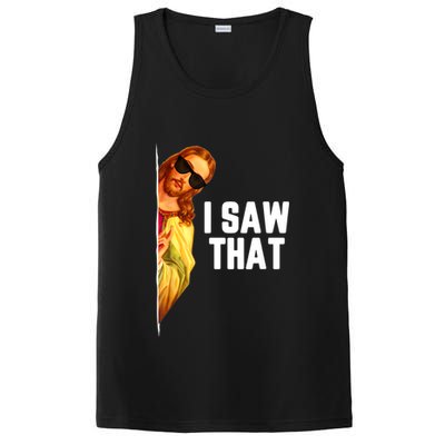 Funny Quote Jesus Meme I Saw That Christian God PosiCharge Competitor Tank