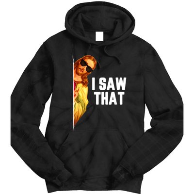 Funny Quote Jesus Meme I Saw That Christian God Tie Dye Hoodie