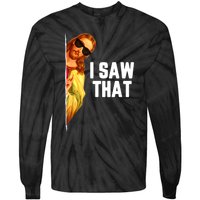 Funny Quote Jesus Meme I Saw That Christian God Tie-Dye Long Sleeve Shirt