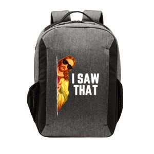 Funny Quote Jesus Meme I Saw That Christian God Vector Backpack