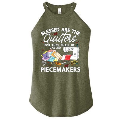 Funny Quilting Knitting Lover Sewing Quilter Quilting Women’s Perfect Tri Rocker Tank