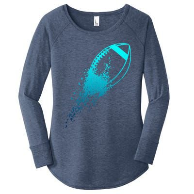 Football Quarterback Lineman Women's Perfect Tri Tunic Long Sleeve Shirt