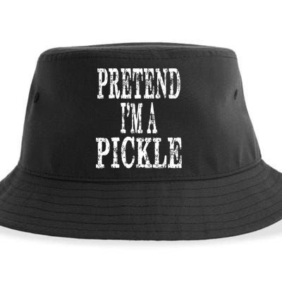 Funny Quick Lazy Easy Halloween Costume Pretend Im A Pickle Sustainable Bucket Hat