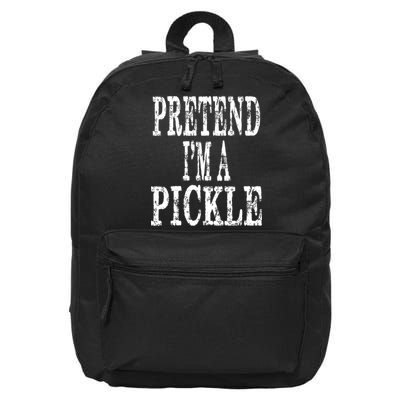 Funny Quick Lazy Easy Halloween Costume Pretend Im A Pickle 16 in Basic Backpack