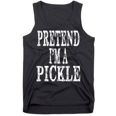 Funny Quick Lazy Easy Halloween Costume Pretend Im A Pickle Tank Top