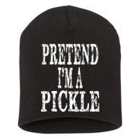 Funny Quick Lazy Easy Halloween Costume Pretend Im A Pickle Short Acrylic Beanie